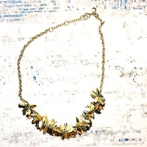 J. Crew - Gold leaf necklace🍂